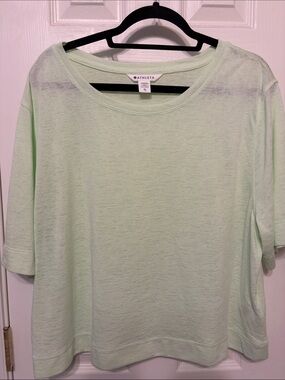 Athleta Pale Mint Short Sleeve Pullover